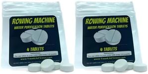 Rowing Machine Water Purification Tablets | Universal Water Rowing Machine Tank Cleaner | Safe, Eco-Friendly Formula | 4 Tablets (2-Pack)