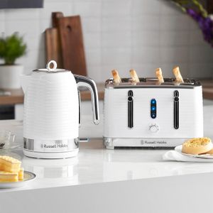 Russell Hobbs Inspire 1.7L Electric Kettle – Fast Boil, White, Cordless