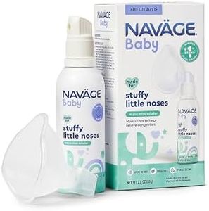 Navage Baby Micro-Mist Saline Inhaler - Baby Saline Nasal Spray Mist for Baby Congestion Relief - Pediatrician Recommended Baby Nasal Spray w/ Mask & Quiet, Continuous Mist (2.8 oz)