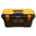 Taparia PTB Plastic Tool Box with Organizer (Black and Orange)