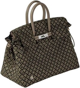 FANJI STUDIO Bag Protector Cover Compatible with Herms Birkin 30 Handbag, Exquisite Custom Protective Covers with Jacquard Shippou Pattern Bags Clothing (Bag not included) (Obsidian Black)
