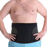 Plus Size Hernia Belt for Men & Women | Post Surgery Abdominal Binder Postpartum Belly Band Belly Wrap | Hysterectomy, Umbilical Inguinal Hernia | Belly Binder & Tummy Tuck (XXXL) (53" to 62")