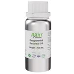 Allin Exporters Peppermint Essential Oil Natural Ideal for Aromatherapy & Aroma Diffusers Eliminate Foul Odours Therapeutic Grade for Skin (100 ML)