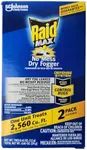 SC Johnson Raid Max No Mess Dry Fogger Roaches Bugs Ants Beetles Crickets Flies Mosquitoes Ticks Waterbugs (Each Cup Treats 2,560 Cu Ft) (2)