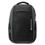 Swiss Military Multipurpose Laptop Backpack with USB Charging Port, Anti Theft Laptop Compartment, Wear Resistant with Rain Cover, Travel Backpack for Men | Bagpacker Bag for Men, 28L, Black, 1