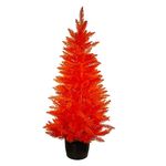 Kurt Adler 4.5 Foot Orange Potted Tree