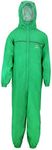 Zorax Boys Girls Green (11-12 Years) Waterproof Windproof Lightweight Kids Rain Suit Coat All in One Dry Suit Puddle Unisex Drip Drop Raincoat