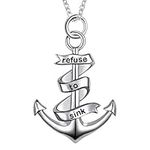 925 Sterling Silver Engraved Anchor