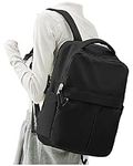 suratio Black Laptop Backpack for W