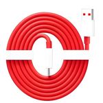 Oneplus Original 80W Supervooc Type A to Type C Data Sync Fast Charging Cable Compatible with 12/12R/11/11R/10 Pro/10R/10T/9/9R/9Rt/8/8T/Nord 3/Ce 3/Ce 3 Lite/Nord 2/Ce 2/Ce2Lite,Support 65W Warp,Red