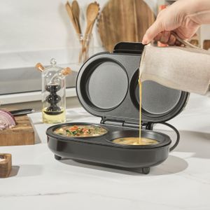Salter XL Omelette Maker – Non-Stick Dual Plate Egg Cooker, 850W