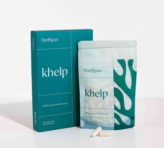 HartSpan Khelp All-Natural Reflux Support – Premium Alginate Supplement | GERD, Heartburn, LPR & Acid Reflux | Drug-Free, Designed for Daily Use | No Dyes or Flavors | 60 Vegan Capsules