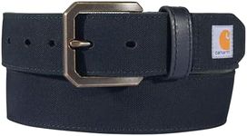 Carhartt Men's Casual Rugged Belts, Available in Multiple Styles, Colors & Sizes, Canvas Duck (Black), 36