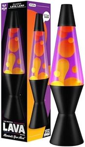 LAVA Lamp - 14.5" Autumn Dusk - The Original Motion Lamp - Yellow and Purple Liquid with Black Base - Item #2323
