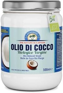 Exponatura Olio di Cocco Biologico Certificato: Fonte di Benessere e Bellezza Naturale e Sostenibile. Puro - Vergine - Crudo Spremuto a Freddo -500ml