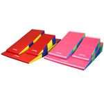 Tumbl Trak Folding Incline Mat, Bright Pastel, 24 x 48 x 14-Inch