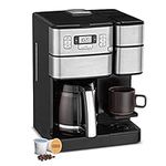 Cuisinart SS-GB1C Coffee Center Grind & Brew Plus (12-cup Carafe and Single serve) Silver