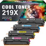 219X 219A MFP 3302FDWG Toner: 4-Pack Kompatible Ersatz für HP 219X 219A für Color Laserjet Pro MFP 3302FDW 3302SDW 3302FDN 3302FDNG 3302FDWG 3302SDWG 3202DN 3202DW W2190X Schwarz Cyan Magenta Gelb