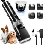 Sunifier Professional Dog Grooming Clippers for Thick Coat - Dog Hair Trimmer for Grooming- Sheep Shears for Thick Hair – Pet Grooming Clippers for Dogs, Cats, Sheeps, Horse (Black)