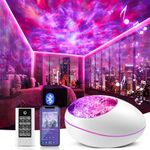 Galaxy Projector, Star Projector Galaxy Light with Timer & Remote & White Noises, Galaxy Projector for Bedroom Decoration, Galaxy Projector for Bedroom