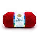 Lion Brand Yarn 761-113 24/7 Cotton Yarn, Red