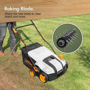 VonHaus 1800W Electric Lawn Scarifier – Powerful Garden Aerator