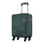 Safari Pentagon 55cm Small Cabin Trolley Bag Hard Case Polypropylene 4 Wheels 360 Degree Wheeling System Luggage, Travel Bag, Suitcase for Travel, Trolley Bags for Travel, Dusk Green