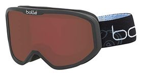 bollé - INUK Black Bomb Matte Rosy Bronze Cat 3, Ski Goggles, Medium, Unisex Kids