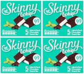 New Skinny Whip Snack bars less than 99 Calories 5 Variations Multi-Pack (Mint & Dark Chocolate, 4 Boxes)