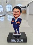 ZOCI VOCI Personalized Gift for IT Employees - Caricature Standee with Personalized Caption Coolest Gift for IT Employees Unique Corporate Gift (Business Executive - Male)