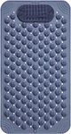 JUGTE Anti skid bath mat with foot scrubber for bath room shower mat with Suction Cups & Drain Holes silicone floor mat for Kids & Adults (70x35 Cm) (GREY)