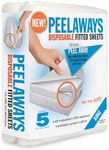 Peelaways Waterproof Disposable Bed Sheets – As Seen On Shark Tank | 5-Layer Absorbent Wellness Sheets for Elderly, Homecare, Hospital Use and Travel