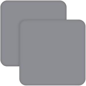 Square Playard/Playpen Fitted Sheets, Perfect for New Room2 / TotBloc Portable Playard, 2 Pack, Ultra Soft Microfiber, Fitted Playpen Sheet, Grey.