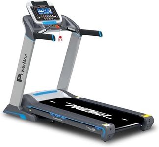 PowerMax Fitness TDA-350 (6HP Peak) Treadmill for Home Use ,12 Pre-Set Max Pro Workout Session【Max User Wt.120kg | 18 Level Auto Incline | Top Speed:18 Km/hr | Spring Resistance】(FREE INSTALLATION )