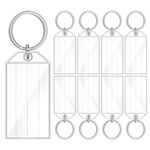 Key Tags, 25 Pcs Key Fobs Labels, Plastic Key Labels for Luggage, Key, Pet Name, Warehouse (White)