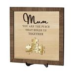 Personalized You Are The Piece That Holds Us Together Puzzle Sign Custom Wood Name Puzzle Plaque Gift for Mom, Mothers Day Gifts Puzzle Sign with Kids Names, Mother's Gifts from Daughter Son (Acrylic)