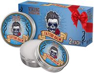 Viking Revolution Tattoo Care Balm for Before, During & Post Tattoo – Safe, Natural Tattoo Aftercare Cream – Moisturizing Lotion to Promote Skin Healing (2oz, 2 Pack)