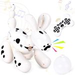 Top Race Remote Control Robot Dog - Smart Robotic Puppy Toy for Toddler - Fun Interactive RC Dogs - Durable Plastic Material - Versatile Educational Entertainment - White Dog Robot