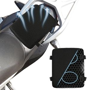 Yuroochii Motorcycle Seat Cushion New Generation Gel Cushion 3D Three-Dimensional Seat Pad (Rectangular)