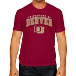 Campus Colors Denver Pioneers Arch & Logo Gameday T-Shirt - Maroon, Large