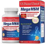 U.S. Doctors’ Clinical Mega MSM Daily Support for Joint Comfort & Movement with Vitamin C, Collagen, and Neem to Promote Cartilage, Tendon, Ligament Health (1 Month Supply – 120 Capsules)