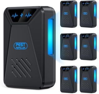 6 Packs Ultrasonic Pest Control Repeller, Electronic Pest Repellent Plug in Indoor for Insect Roaches Spider Ant Bug Mosquito Mouse Repellent for House Kitchen Garage Warehouse