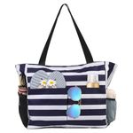 TAHAVICE Beach Tote Bags for Women with Zip, Large Waterproof Beach Bag with Pocket, Summer Beach Bags for Travel, Shopping, Pool, Gym