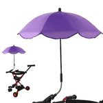 BESPORTBLE Baby Stroller Umbrella Wheelchair Umbrella UV Rays Umbrella Rainproof Parasol Baby Stroller Cover Parasol Wheelchair Umbrella (Purple)