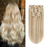 Yilite Blonde Clip in Hair Extensio