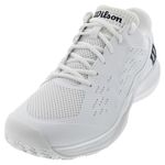 WILSON Men's Tennis Shoe Sneaker, White/Black, 7.5