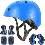 Kids Boys and Girls Protective Gear Set, Outdoor Sports Safety Equipment 7Pcs Child Helmet Knee &Elbow Pads Wrist Guards for Roller Scooter Skateboard Bicycle