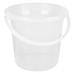 Kuber Industries Bucket | Plastic Bucket for Bathroom | Strong Bathroom Bucket | Bucket for Bathing | Water Storage Bucket | Bathroom Bucket | Plain Bucket | 18 LTR | Transparent