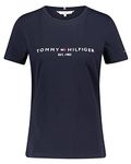 Tommy Hilfiger Womens Heritage C-nk Reg Tee Ww0ww31999 S/S Knit Tops, Blue (Desert Sky), M UK