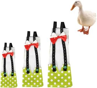 Chicken Duck Goose Diaper Washable Pet Bow Tie Diapers for Hens Roosters Poultry 1 Pack (M, Green)
